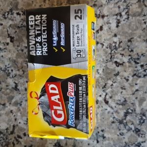 Glad ForceFlexPlus Large Trash Drawstring Bags - 25 bags